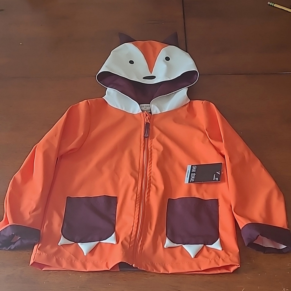 Okie dokie 3t Fox Rain Coat